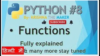 Functions in python | python for beginners | python full course