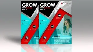 Creative A4 Flyer Design - Photoshop CC Tutorial 2020