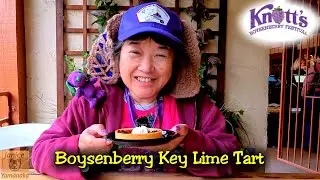 2023 Knott's Boysenberry Festival: Boysenberry Key Lime Tart at Ghost Town Bakery #knottsberryfarm