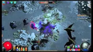 path of exile  2.1 / act4 dried lake / lvl 67 voltaxic lightning arrow