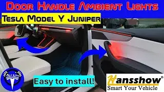 Watch Me Make My Tesla Model Y Juniper Door Handles Glow!