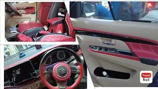 NEW ERTIGA FULL CUSTOM INTERIOR WORK DONE CHERRY RED & BLACK @BR CAR STUDIO