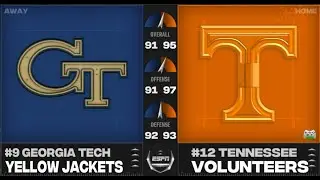 SFA Season 14 Week 3 Gameday: #9 Georgia Tech (2-0) @ #12 Tennessee (0-1) Highlights