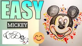 How To Draw Mickey Mouse Face Step By Step For Beginners | Easy Mickey Drawing Tutorial | Mickey