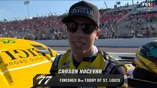 CARSON HOCEVAR POST RACE INTERVIEW - 2024 ENJOY ILLINOIS 300 - 2024 NASCAR CUP SERIES