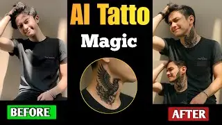 🔥Real Tattoo Ya Editing? AI Se Kiya Magic! | AI Tatto Generator |  Ai Se tatto kaise banaye