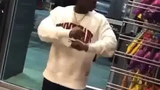 DaBaby doing his dance at QT 😂