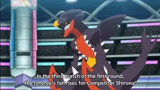 Cynthia mega evolve garchomp😱| mega Garchomp | Pok&eacute;mon journeys