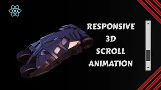 React Responsive 3D Scroll Animation using React Three Fiber and Motion