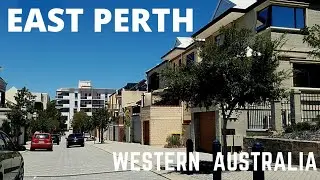 Driving in East Perth, Western Australia 2021