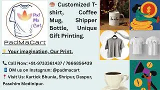 Customize T-shirt | Coffee Mug | Company Logo | Business Name | Print on T-shirt |