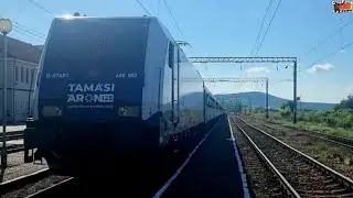 Szekely Gyors Csiksomlyo Exspressz trece fara oprire prin Saratel - Traxx 002 