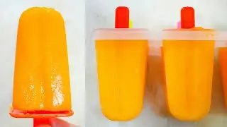 Homemade Popsicles Using Tang | Orange Popsicles | Orange Ice-cream | Summer Special Recipe.