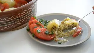 Stuffed peppers with oat and vegetables! Really tasty! Great vegan/fasting meal! 2 variants!