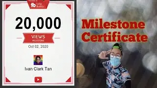 20,000 Views Milestone Certificate