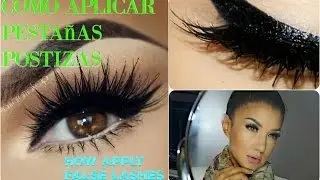 COMO aplicar PESTAñAS POSTIZAS PARTE 1 / HOW TO : Apply False Lashes PART 1 @auroramakeup