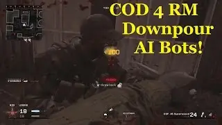 Call of Duty Modern Warfare Remastered Mp (Downpour) AI Bots PS4 GamePlay