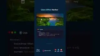 Glass Effect Navbar 