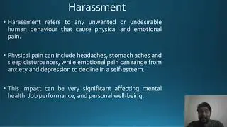 Harassment a very sensitive issue to addressed