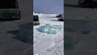Efficient Ice Block Production Line in the Snow: From Cutting to Loading