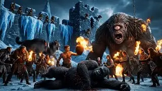 King Kong vs Greek Titans | Epic Final Battle in Frozen Fortress (4K/8K Cinematic