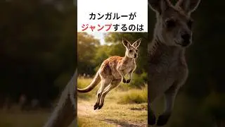 【衝撃】カンガルーが走るのを辞めて『跳ぶ』ことを選んだ驚きの理由　#shorts #雑学