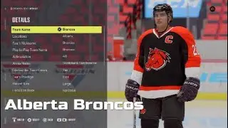 NHL 22 - Alberta Broncos - Custom team and roster