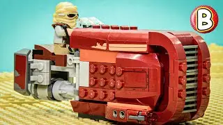 LEGO 75099 Rey's Speeder - Star Wars | Stop Motion Review