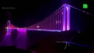 The World's Tallest Bridge, Huajiang Canyon Bridge, Opening Light Show