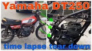 Yamaha DT250 time lapsed disassembly