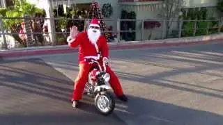Santa Claus on a Motorcycle -  Babies, PRESCHOOL and K-3 - Merry Christmas