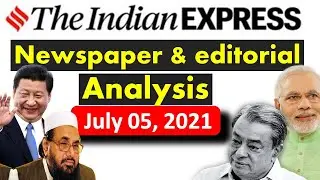 Indian Express Newspaper Analysis (July 05,2021)- Operation Flood, Taliban, BharatNet, #upsc #IAS