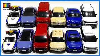 Tobot Great 6, Tobot X, Tobot Y, Tobot Z, Tobot C, Sonic Ken Police Car Transformation Combinatio...