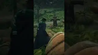 Attacking a Scarecrow in hogwarts legacy #harrypotter #hogwartslegacy