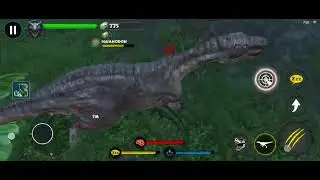 Dilophosaurus hunts ouranosaur pack #Jurassicclash #thecursedisle #Theisle