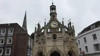 Chichester - The Market Cross -  Chichester City Centre - Ensk borg - Su&eth;ur England