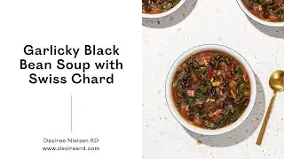 Garlicky Black Bean Soup with Swiss Chard