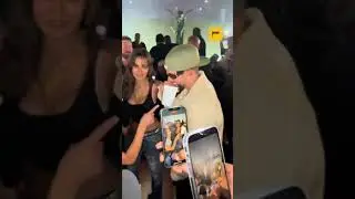 Kendall Jenner, Kim Kardashian & Bad Bunny at Drake concert