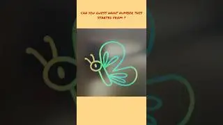 Reverse Drawing : Butterfly from Number 2 #shorts #art #ytshorts @CreativeArtflick21