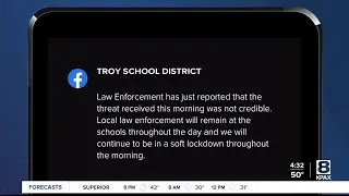 Troy schools go into &lsquo;soft lockdown&rsquo; following threat