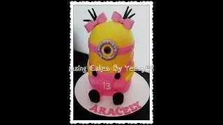 PASTEL DE MINION (NINA)/ MINION CAKE GIRL /MINIAN