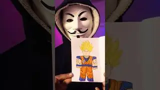 [ASMR] Drawing Goku + Roblox #asmr #drawing #goku #satisfyingart #asmrdrawing #robloxart