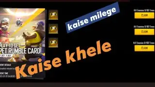 How to use pet rumble room card in free fire || how to play pet rumble room card