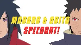 DRAWING IN AFTER EFFECTS?? Madara & Obito Speedart!