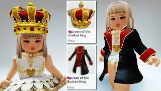 GET THESE 2 *FREE UGC* GOLDEN ROYAL CROWN & CLOAK NOW 😲 Roblox