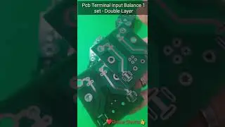 Pcb Terminal input Balance 1 set - Double Layer.   #Shorts