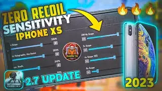 iPhone xs Zero Recoil Sensitivity Settings | bgmi sensitivity settings | bgmi sensitivity code
