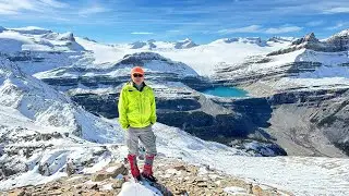 Crowfoot Mountain North Peak hike/scramble, Icefields Parkway, Alberta