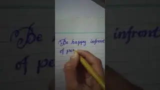 Calligraphy writing....quote