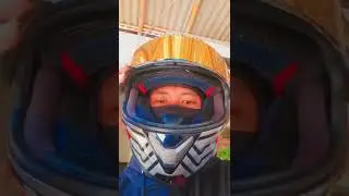 KYT Falcon Ganteng Banget🔥 Cuman Pake Tear off Gold -Simpel Tapi Ganteng😎🔥 #shorts #vlog #helmet